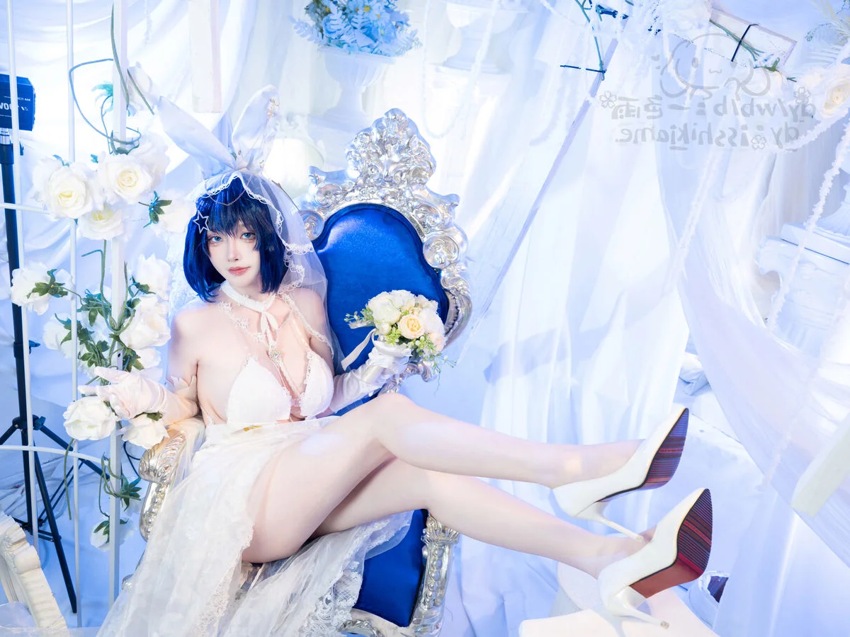Stunning Azur Lane New Jersey Cosplay: Exultant Snow White Ceremony Bridal Gown by Yi Se Yu - Full Photo Collection and Video