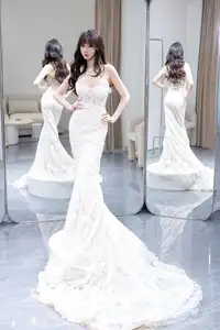 Yue Er Yue Er Shines in Pristine Wedding Gown: Captivating XiuRen No.10663 Collection - image 27