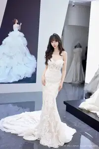 Yue Er Yue Er Shines in Pristine Wedding Gown: Captivating XiuRen No.10663 Collection - image 12
