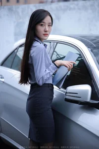 Professional Elegance: IESS Wanping Black Silk Secretary Style Gallery - image 4