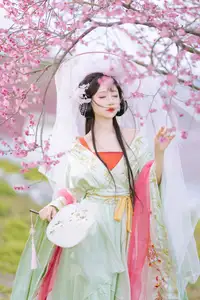 Graceful Hanfu Beauty Amidst Cherry Blossoms - Qi Luo Sheng De Xiao Su Su | YiTuYu Vol.8553 - image 6