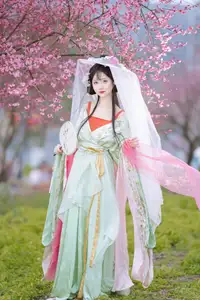 Graceful Hanfu Beauty Amidst Cherry Blossoms - Qi Luo Sheng De Xiao Su Su | YiTuYu Vol.8553 - image 2