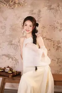 Elegant Asian Beauty in Traditional Inspired Dress Discover Timeless Grace and Serene Charm - image 8
