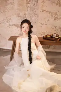 Elegant Asian Beauty in Traditional Inspired Dress Discover Timeless Grace and Serene Charm - image 11