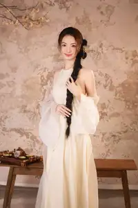 Elegant Asian Beauty in Traditional Inspired Dress Discover Timeless Grace and Serene Charm - image 9