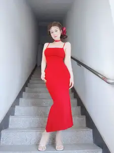 Coser Baiyin81 September Part01: Elegant Allure in a Captivating Red Dress - image 2