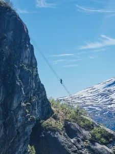 Thrilling Rope Ladder Climb on Norway's Majestic Mountains - image 2