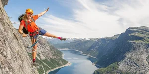 Thrilling Rope Ladder Climb on Norway's Majestic Mountains - image 7
