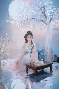 YiTuYu Art Language Vol.6124: Huang Yu Yao in Floral Elegance - image 2