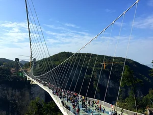 Crossing the Record-Breaking Zhangjiajie Glass Bridge in Hunan Province, China - image 3