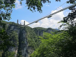 Crossing the Record-Breaking Zhangjiajie Glass Bridge in Hunan Province, China - image 9