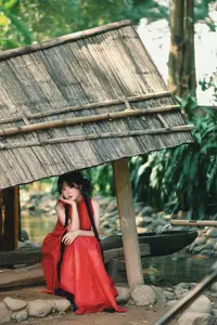 Captivating Vietnamese Beauty: Graceful Girl in Traditional Red Ao Dai - image 13