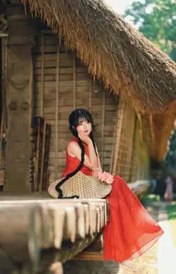 Captivating Vietnamese Beauty: Graceful Girl in Traditional Red Ao Dai - image 17
