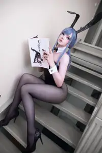 Coser Candy Ball's Enchanting Blue Bunny Transformation - Exclusive Photos - image 6