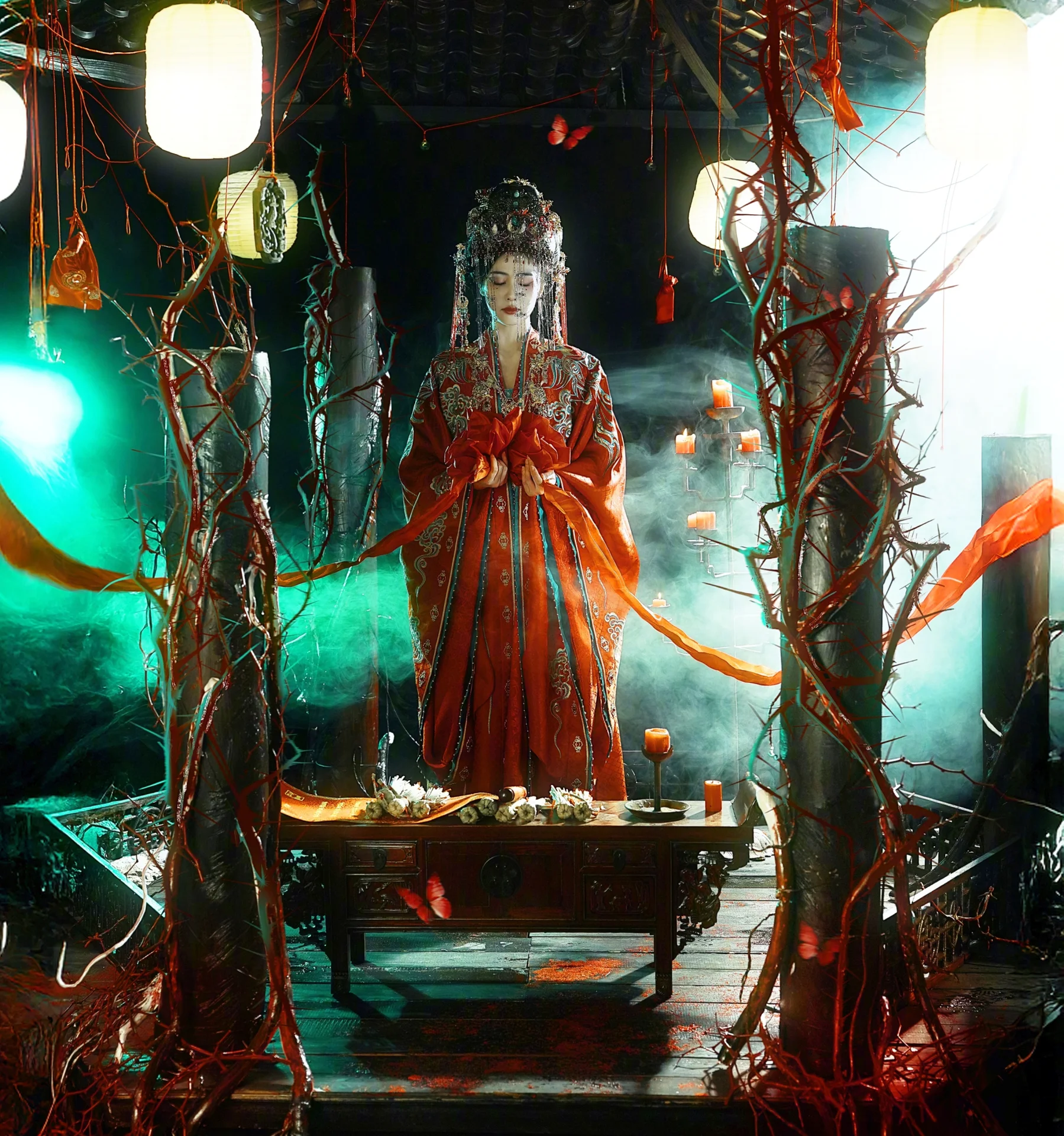 Bai Lu’s Ethereal Bridal Look in The Strange Case of Tang Palace: A Captivating Transformation in New Chinese Drama
