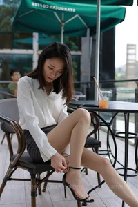 Professional Office Lady Style: Model Xiao Liu in White OL Outfit - IESS Collection - image 34
