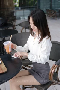 Professional Office Lady Style: Model Xiao Liu in White OL Outfit - IESS Collection - image 74