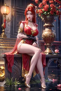 Tang Huo'er's Enchanting Beauty: Dou Po Cang Qiong AI Character in Mystical Scenery - image 13