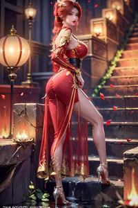 Tang Huo'er's Enchanting Beauty: Dou Po Cang Qiong AI Character in Mystical Scenery - image 12