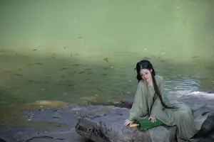 YiTuYu Vol.8832: Yi Ming's Poetic Grace by the Pond, Ancient Beauty in Nature - image 13