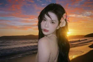Ngoc Trinh Shines in Picturesque Golden Hour Sunset Photoshoot - image 1