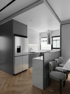 Modern Kitchen Design at Vinhomes Ocean Park: Balancing Feng Shui and Functionality - image 2