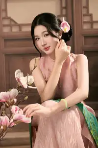 Discover Traditional Beauty: Elegant Lady Amidst Blossoms - image 7