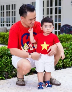Celebrity Family Moments: Chi Bao’s Son Steals Hearts in Patriotic Red Flag Outfit - image 7