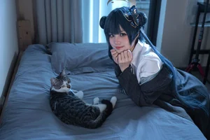 Stunning Kisaki Ryuge Blue Archive Cosplay by Nagi Shimizu in Classic Japanese School Uniform JK Style - High-Quality Aesthetic Photography - image 41