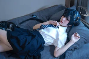 Stunning Kisaki Ryuge Blue Archive Cosplay by Nagi Shimizu in Classic Japanese School Uniform JK Style - High-Quality Aesthetic Photography - image 36