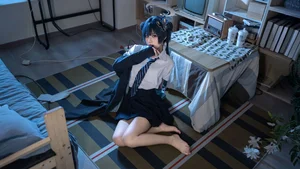 Stunning Kisaki Ryuge Blue Archive Cosplay by Nagi Shimizu in Classic Japanese School Uniform JK Style - High-Quality Aesthetic Photography - image 17