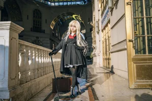 Elegant Smiling Professor Cosplay by Shi Liang Yu: Sophisticated Academic Style and Intellectual Aesthetic Photography Collection for Dark Academia Lovers - image 21
