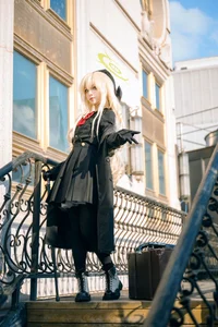 Elegant Smiling Professor Cosplay by Shi Liang Yu: Sophisticated Academic Style and Intellectual Aesthetic Photography Collection for Dark Academia Lovers - image 31
