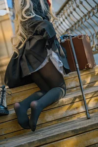 Elegant Smiling Professor Cosplay by Shi Liang Yu: Sophisticated Academic Style and Intellectual Aesthetic Photography Collection for Dark Academia Lovers - image 19