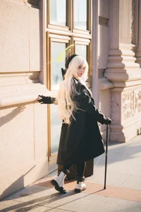 Elegant Smiling Professor Cosplay by Shi Liang Yu: Sophisticated Academic Style and Intellectual Aesthetic Photography Collection for Dark Academia Lovers - image 32