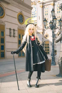 Elegant Smiling Professor Cosplay by Shi Liang Yu: Sophisticated Academic Style and Intellectual Aesthetic Photography Collection for Dark Academia Lovers - image 9
