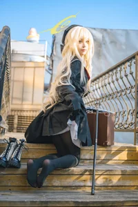Elegant Smiling Professor Cosplay by Shi Liang Yu: Sophisticated Academic Style and Intellectual Aesthetic Photography Collection for Dark Academia Lovers - image 37