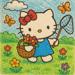 Simple Hello Kitty Drawings: 112+ Cute and Easy Art Ideas - image 43