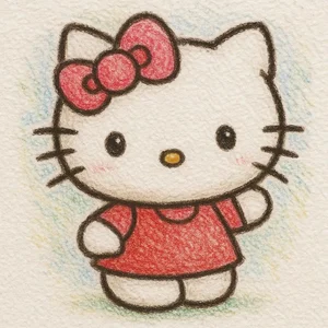 Simple Hello Kitty Drawings: 112+ Cute and Easy Art Ideas - image 45