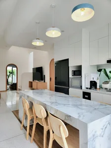 Innovative Townhouse Design: Swapping the Living Room with a Central Kitchen Island - image 5