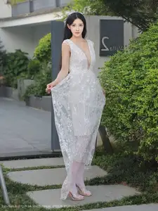 Li Shuang Er No.10661: Ethereal Beauty in a Sexy White Gown - image 15