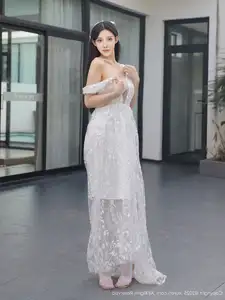 Li Shuang Er No.10661: Ethereal Beauty in a Sexy White Gown - image 31
