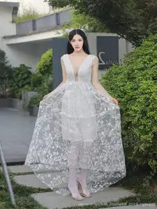 Li Shuang Er No.10661: Ethereal Beauty in a Sexy White Gown - image 7