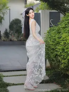 Li Shuang Er No.10661: Ethereal Beauty in a Sexy White Gown - image 8