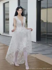 Li Shuang Er No.10661: Ethereal Beauty in a Sexy White Gown - image 41