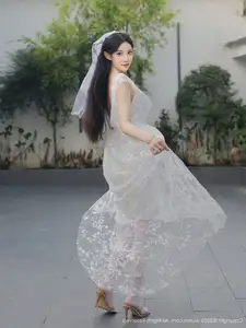 Li Shuang Er No.10661: Ethereal Beauty in a Sexy White Gown - image 30