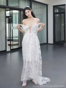 Li Shuang Er No.10661: Ethereal Beauty in a Sexy White Gown - image 16