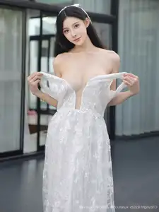 Li Shuang Er No.10661: Ethereal Beauty in a Sexy White Gown - image 26