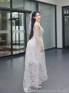 Li Shuang Er No.10661: Ethereal Beauty in a Sexy White Gown - image 21
