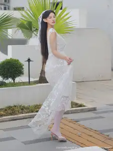 Li Shuang Er No.10661: Ethereal Beauty in a Sexy White Gown - image 45